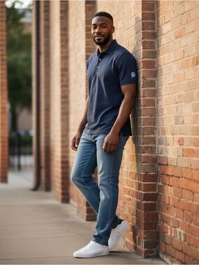 Elegant Navy Polo Shirt for Men